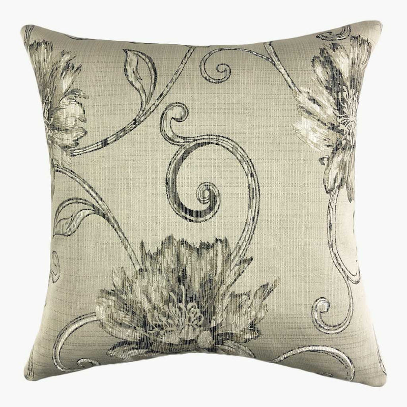 Amie - Beige Wildflower Cushion
