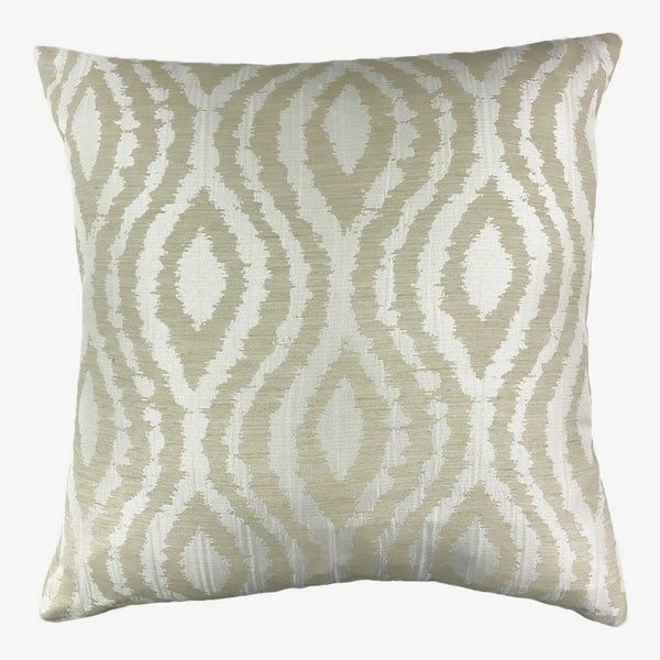 Ares - Cream Cushion with Wavy Stripes