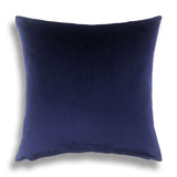 Asher - Velvet Velour Sequin Quilted Cushion - Navy Blue