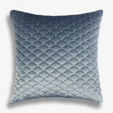 Asher - Velvet Velour Sequin Quilted Cushion - Teal