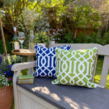 Atlas - Waterproof Outdoor Garden Cushion - Navy Blue