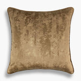 Aurum - Gold Flecks Velvet Velour Cushion - Brown