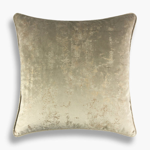 Aurum - Gold Flecks Velvet Velour Cushion - Grullo