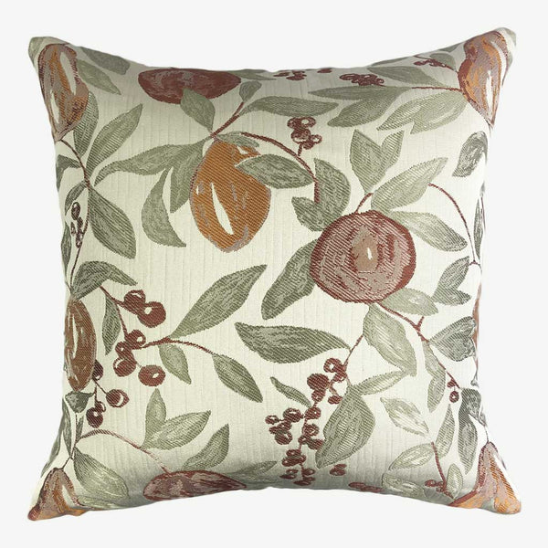 Cameo - Cream Cushion with Colourful Fruit and Leaves
