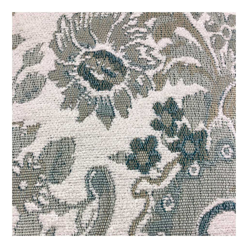 Chloe - Floral Turquoise Jacquard Cushion