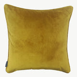 Eloise - Large Velvet Velour Geometric Cushion - Gold