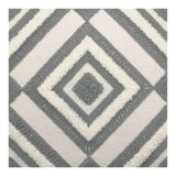 Fler - 100% Cotton Grey and White Tufted Cushion