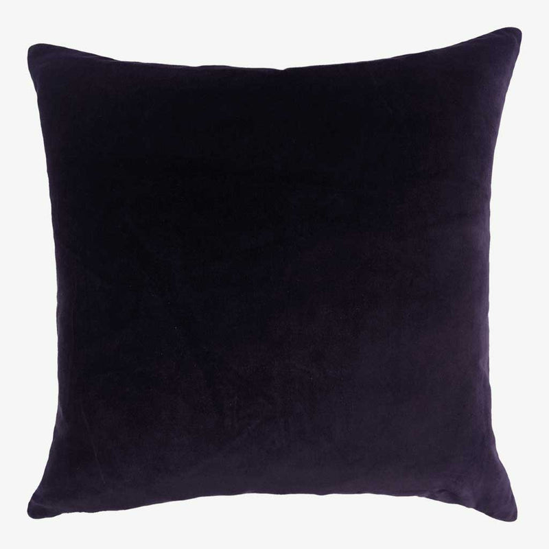 Friar - Dark Purple Velvet Velour Cushion