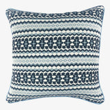 Fusion - 100% Cotton Patterned Cushion - Blue