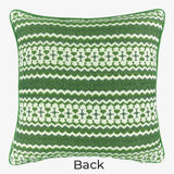 Fusion - 100% Cotton Patterned Cushion - Lime Green