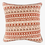 Fusion - 100% Cotton Patterned Cushion - Red