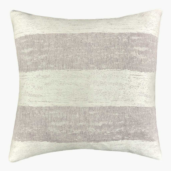 Gravity - Matte Silver and Lavender Striped Cushion