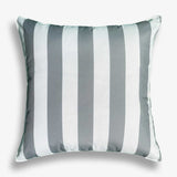 Grey & White Striped Waterproof Outdoor Garden Cushion
