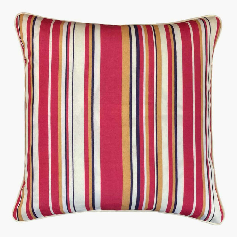 Harris - Striped Waterproof Outdoor Garden Cushion - Pink
