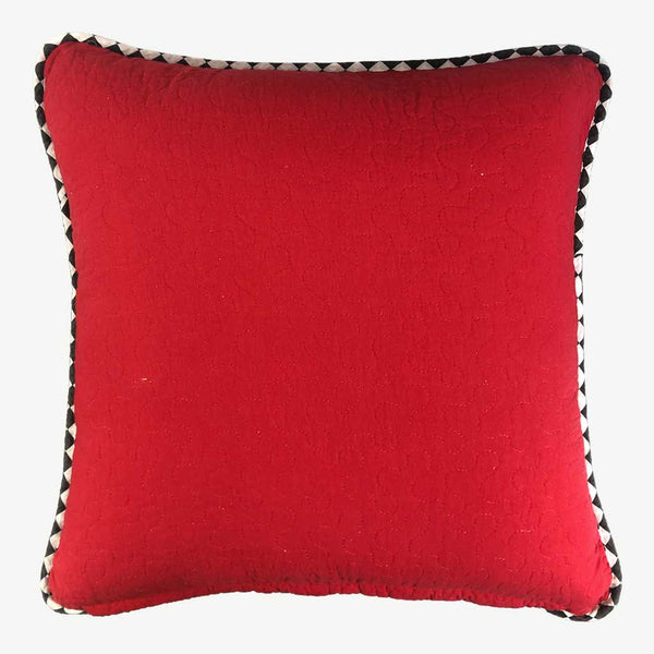 Lucas - Large 100% Cotton Quilted Embroidered Racing Car Cushion