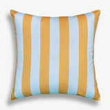 Orange / Yellow & White Striped Waterproof Outdoor Garden Cushion