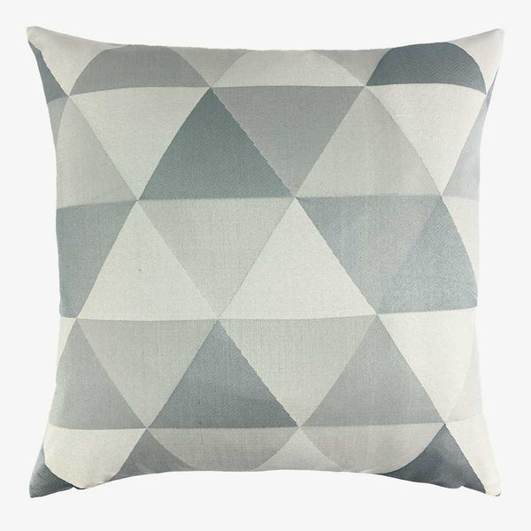 Orion - Grey and Blue Triangle Design Cushion