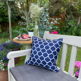 Osier - Waterproof Outdoor Garden Cushion - Navy Blue