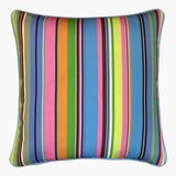 Pascal - Striped Waterproof Outdoor Garden Cushion - Rainbow