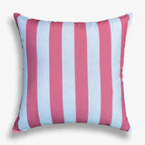 Pink & White Striped Waterproof Outdoor Garden Cushion