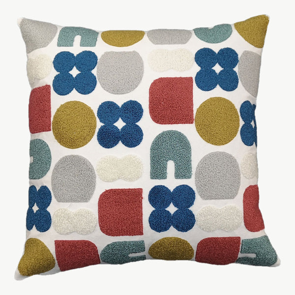 Rio - 100% Cotton Tufted Geometric Cushion