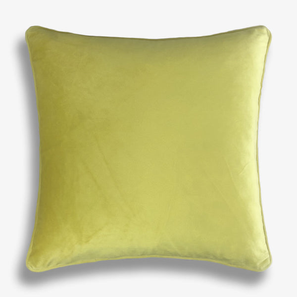 Robyn - Super Soft Velvet Velour Cushion - Yellow