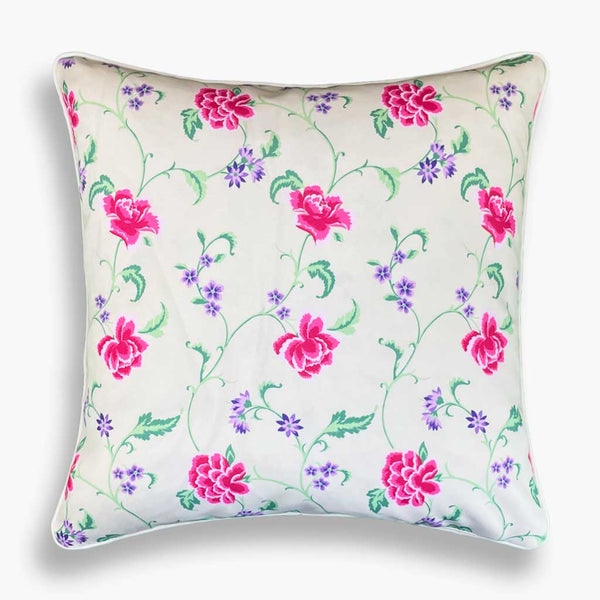 Sabine - Flower Waterproof Outdoor Garden Cushion - Cream