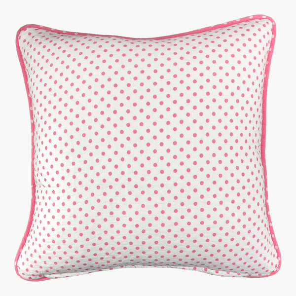 Ursi - Large 100% Cotton Quilted Embroidered Heart & Flower Cushion